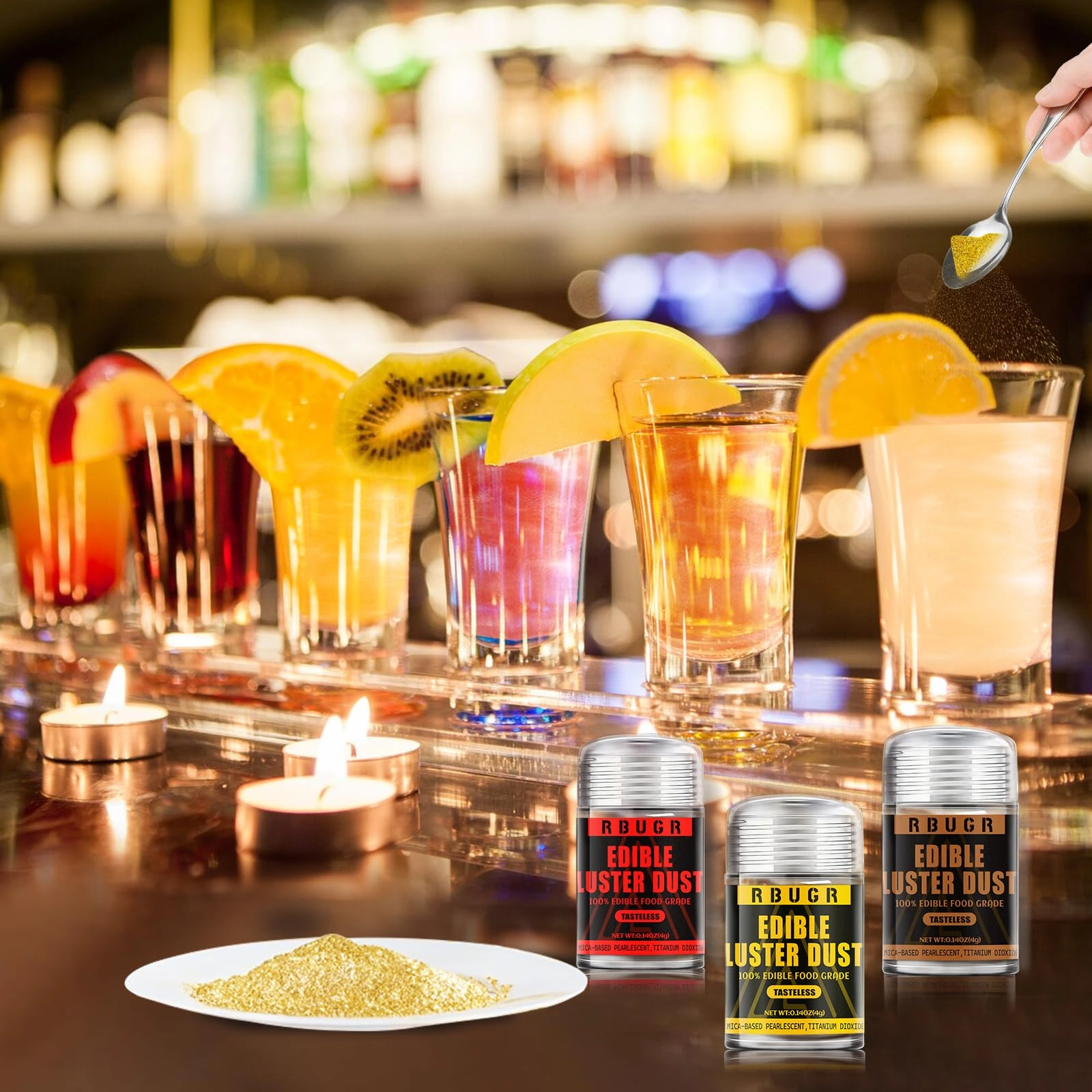 RBUGR edible glitter color and decoration inspiration