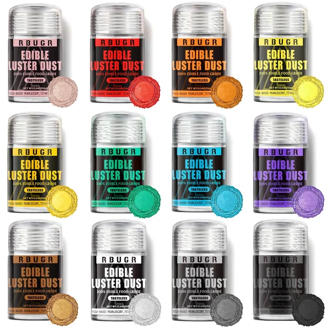Edible Luster Dust · 12 Colors