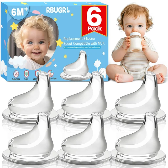Silicone Cup Spouts · 6 Pack — product detail